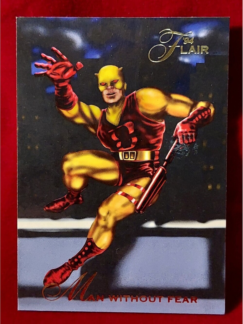 MAN WITHOUT FEAR 1994 Origin of DAREDEVIL Flair Marvel Card #14 Near MINT